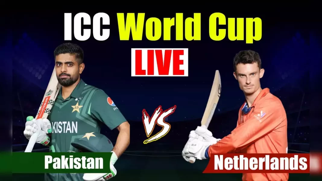 Pakistan vs Netherlands Live Match, Live Score