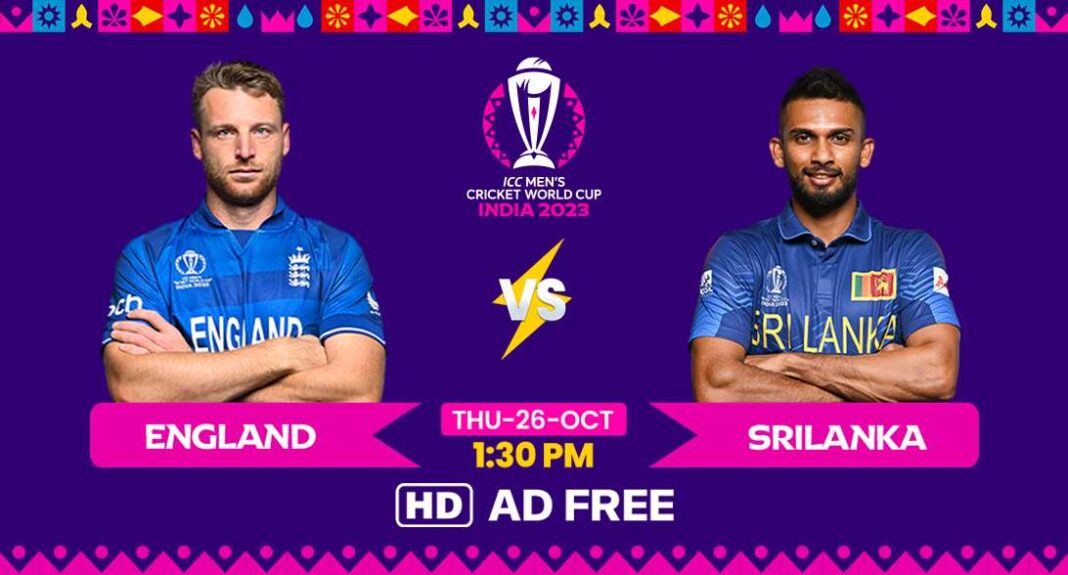 England vs Sri Lanka, Live Match Score ICC World Cup 2023