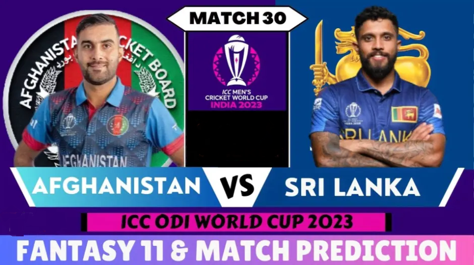 Afghanistan Vs Sri Lanka Live Score, ICC World Cup 2023