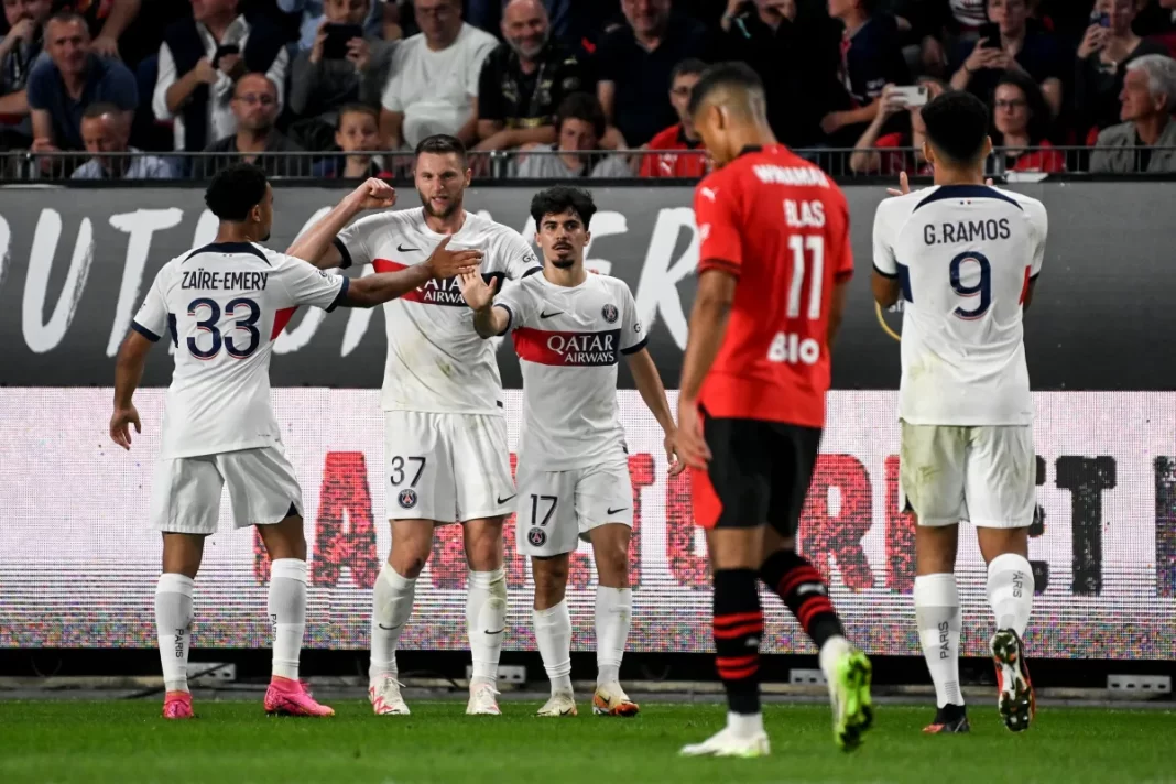 Rennes 1-3 - PSG Move up to Third With Ligue 1 Victory