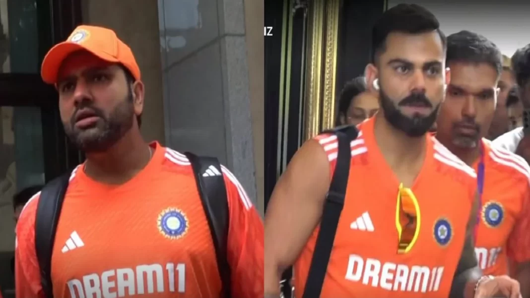 Indian Cricket Team Wear Orange Practice Jersey